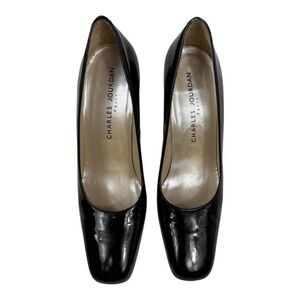 Charles‎ Jourdan Black Patent Leather Heels (Size 8.5)